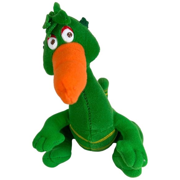 Chartwells Green Striped Vegetarius Plush Stuffed Animal Toy Carrot Nose VTG - Picture 2 of 8